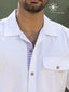 Men’s White Khadi Cotton Shirt