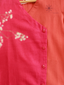 Girl’s Khadi Cotton Pink And Orange Overlapped Top