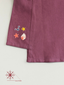 Girl's Khadi Cotton Burgundy Sleeveless Top