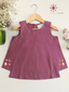 Girl's Khadi Cotton Burgundy Sleeveless Top