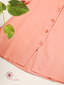 Girl’s Khadi Cotton Peach Orange Top