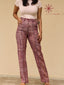 Magenta Texture Pants