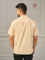 Men’s Beige Khadi Cotton Shirt With Patch Pocket