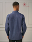 Men’s Navy Blue Khadi Cotton Full Sleeve Shirt With Double Pocket