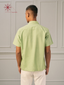 Men’s Pastel Green Khadi Cotton Shirt With Patch Pocket