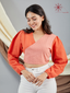 Women’s Khadi Cotton Wrap Top